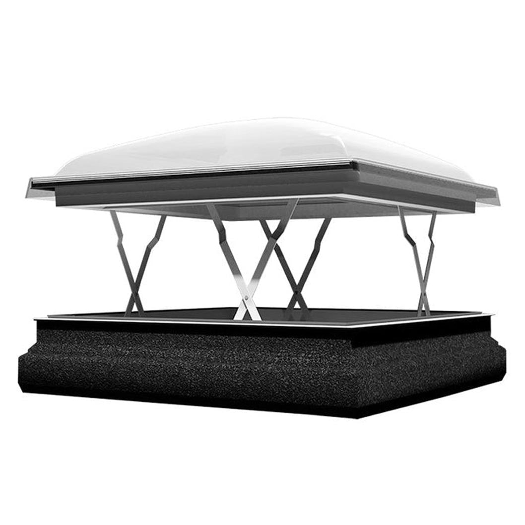 Fakro DSC-C2 P2 1200x1200mm Smoke Ventilation Domed Roof Window Kit - JJ Building Materials