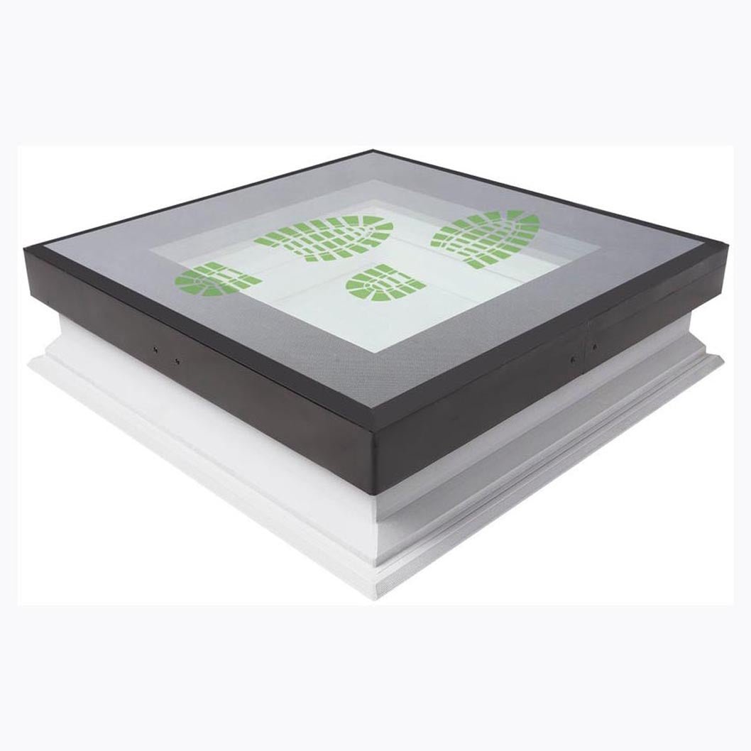 Fakro DXW DW6 Non-Opening Walk-On Triple Glazed Flat Roof Window - JJ Building Materials