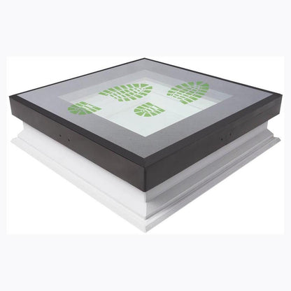 Fakro DXW DW6 Non-Opening Walk-On Triple Glazed Flat Roof Window - JJ Building Materials