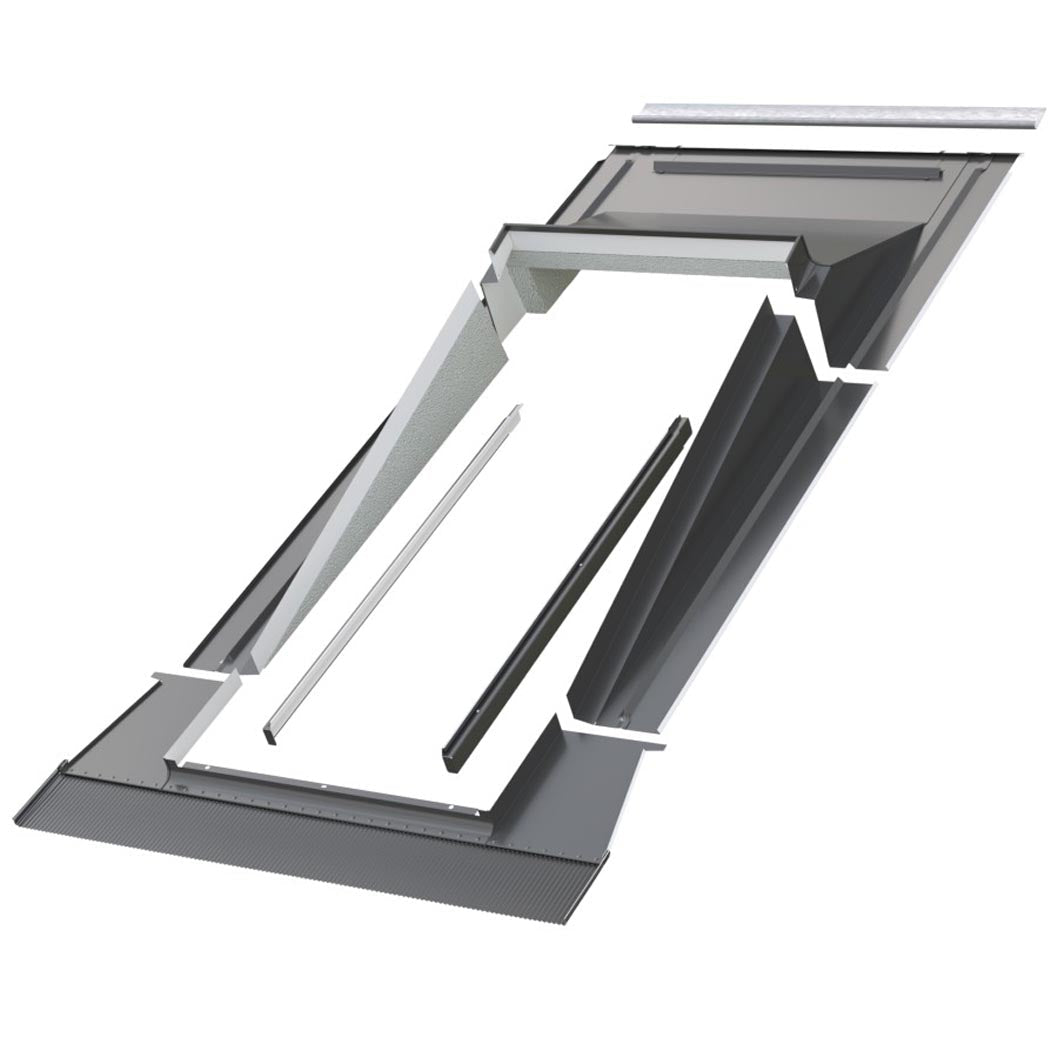Fakro EZA Low Pitch Flashing Kit for Profiled Tile and Interlocking Slate up to 45mm - JJ Building Materials