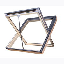 Fakro FSR P2 Natural Pine Double Glazed Smoke Ventilation Window - JJ Building Materials