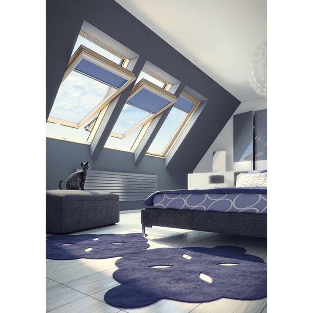 Fakro FTP-V P2 Pine Laminated Centre Pivot Roof Window - JJ Building Materials