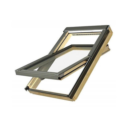 Fakro FTP-V P2 Pine Laminated Centre Pivot Roof Window - JJ Building Materials