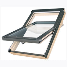 Fakro FTT U6 Natural Pine Triple Glazed Centre Pivot Roof Window - JJ Building Materials