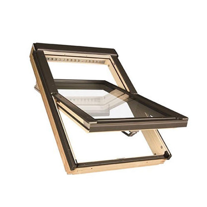 Fakro FTW-V P2 White Paint Laminated Centre Pivot Roof Window - JJ Building Materials