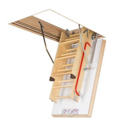 Fakro LWK 3 Section Folding Wooden Loft Ladder - JJ Building Materials