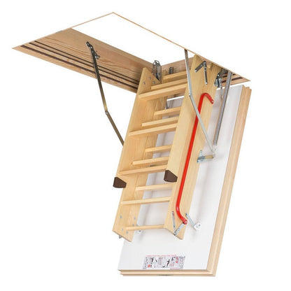 Fakro LWK 4 Section Folding Wooden Loft Ladder - JJ Building Materials
