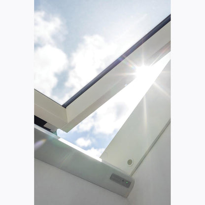 Fakro PTP-V P2 Z-Wave White PVC Electric Centre Pivot Roof Window - JJ Building Materials