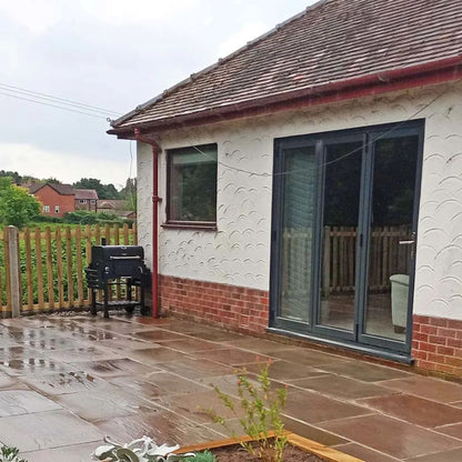 Fall Brown Indian 22mm Sandstone Paving Slabs - Riven