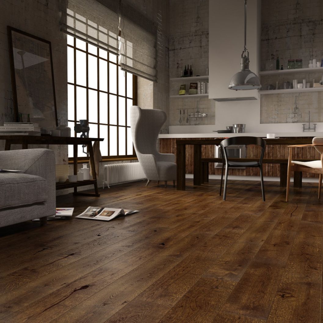 Finsbury Brushed Matt Lacquer Engineered Wood Flooring - 2.77m2 Pack Size | Contemporary Range - JJ Building Materials