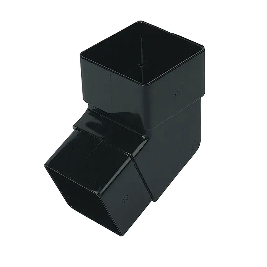 Floplast 112 Degree Bend 65mm Square Downpipe - JJ Building Materials