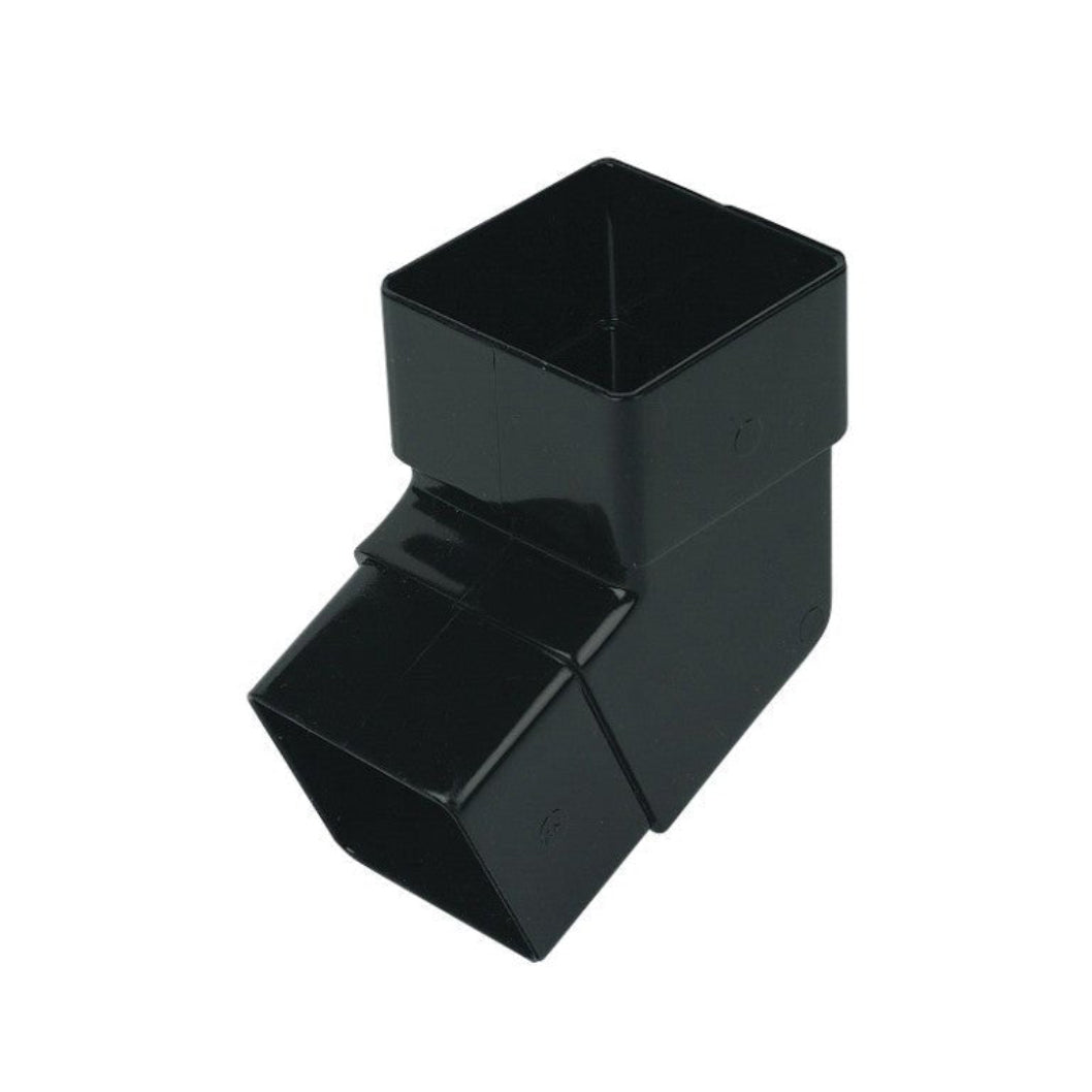 Floplast 112 Degree Bend 65mm Square Downpipe - JJ Building Materials