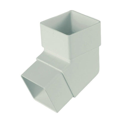 Floplast 112 Degree Bend 65mm Square Downpipe - JJ Building Materials