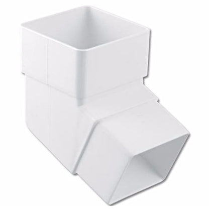 Floplast 112 Degree Bend 65mm Square Downpipe