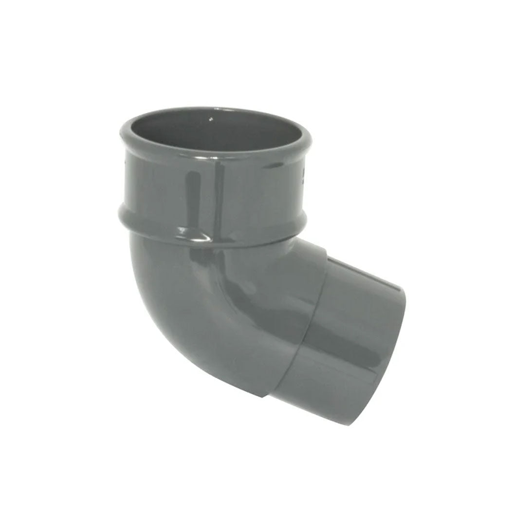 Floplast 112 Degree Bend 68mm Round Downpipe - JJ Building Materials