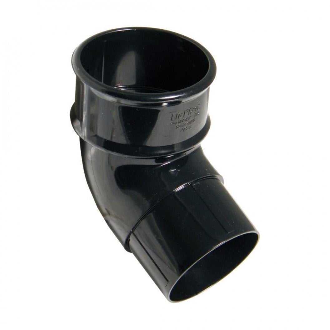Floplast 112 Degree Bend 68mm Round Downpipe - JJ Building Materials