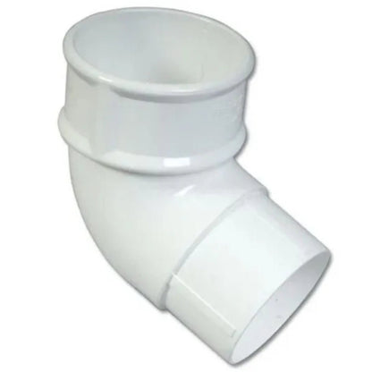Floplast 112 Degree Bend 68mm Round Downpipe - JJ Building Materials