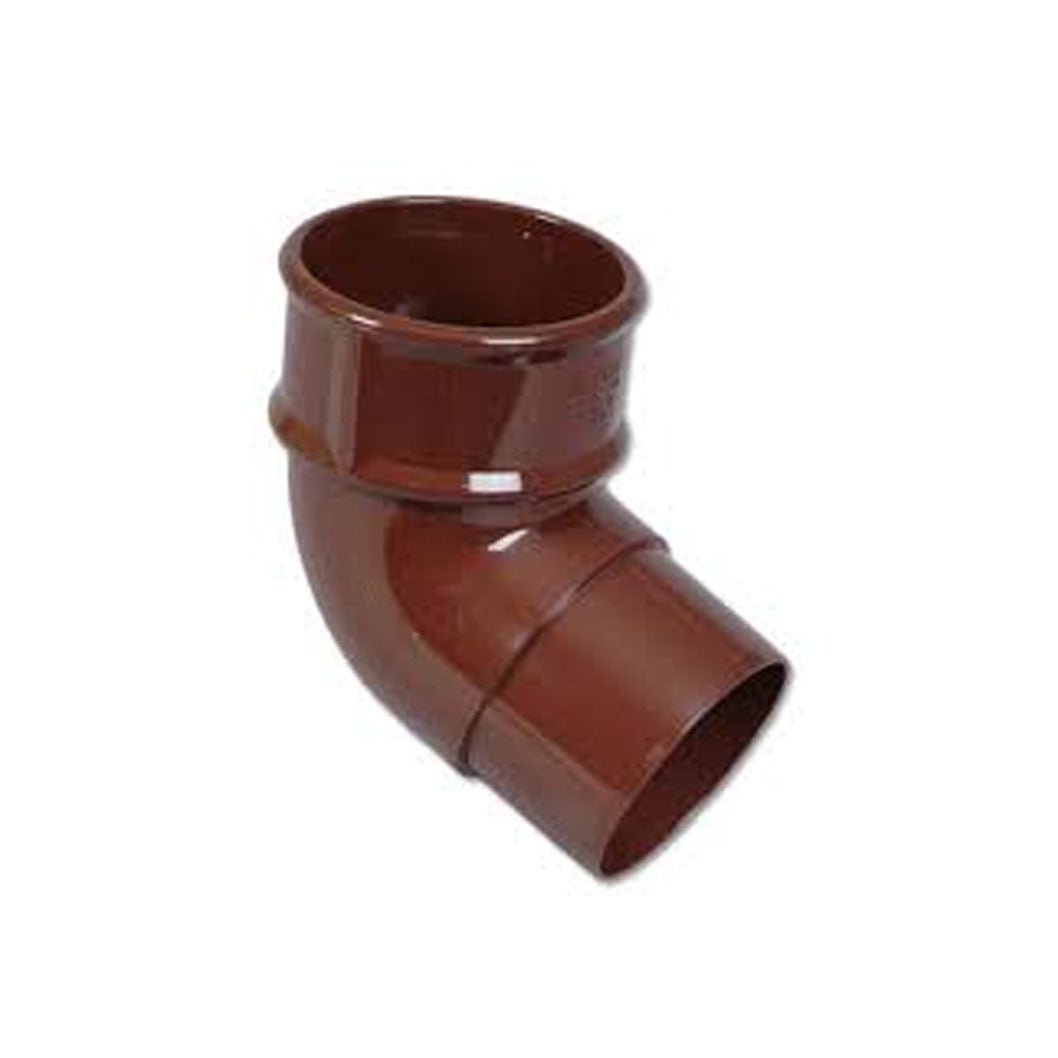 Floplast 112 Degree Bend 68mm Round Downpipe - JJ Building Materials