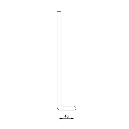 Floplast 5m White Universal Fascia Board 9mm Thick - JJ Building Materials