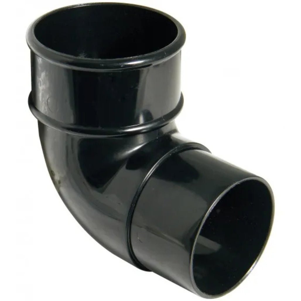 Floplast 90 Degree Bend 68mm Round Downpipe - JJ Building Materials