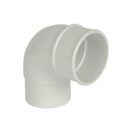 Floplast 90 Degree Bend 68mm Round Downpipe - JJ Building Materials