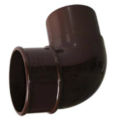 Floplast 90 Degree Bend 68mm Round Downpipe - JJ Building Materials