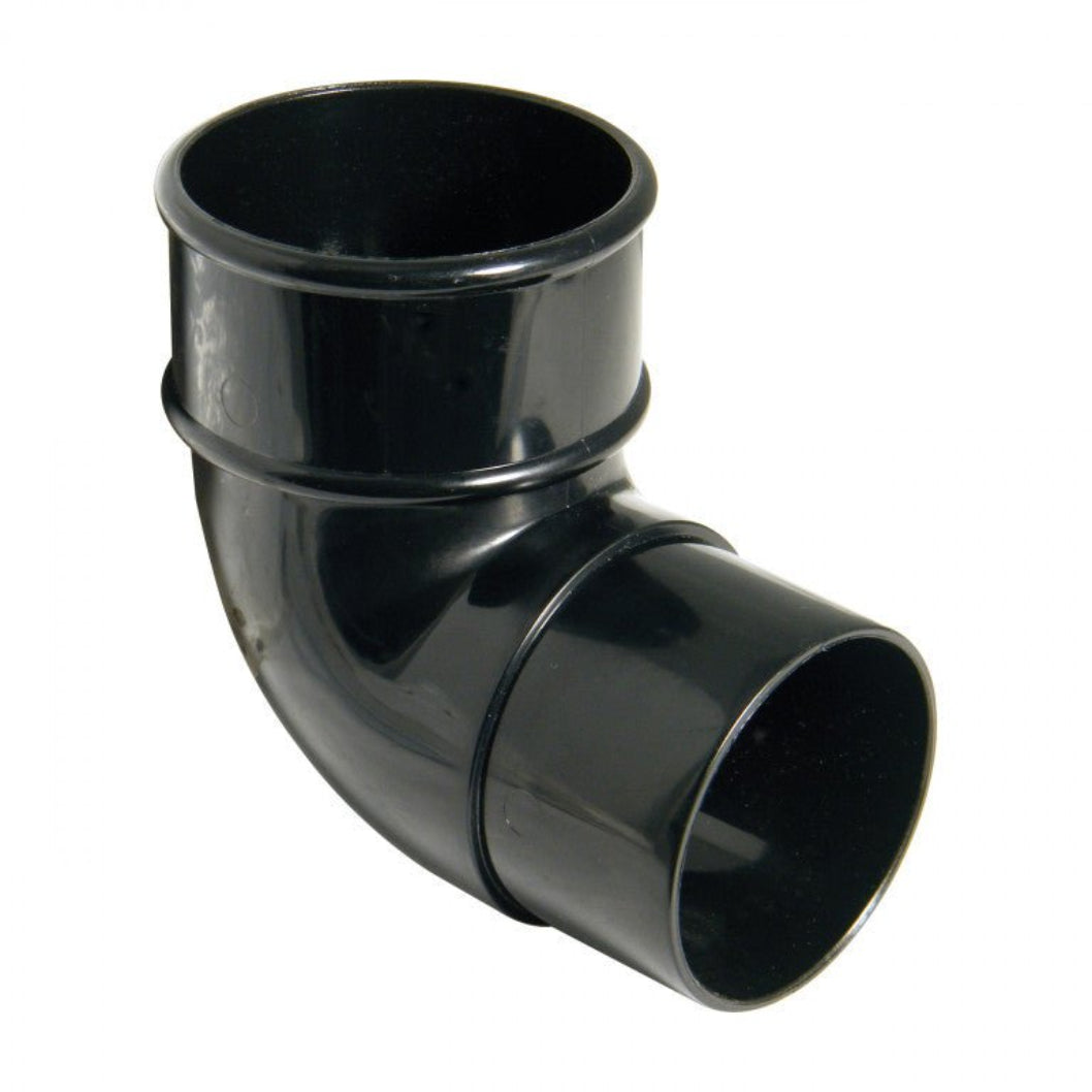 Floplast 90 Degree Bend 68mm Round Downpipe - JJ Building Materials