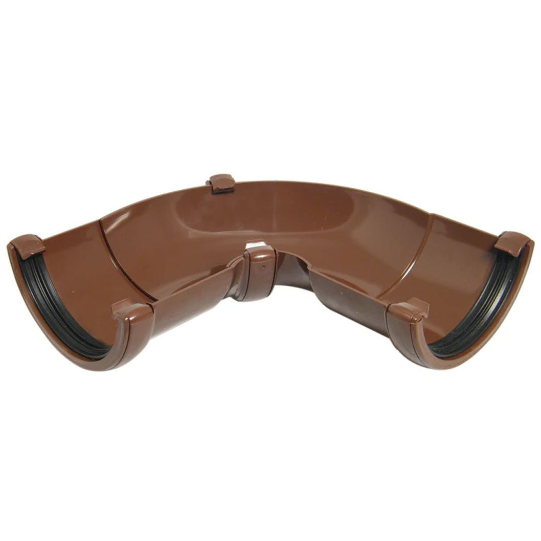 Floplast Adjustable Angle 50 - 156 Degree Half Round Gutter - JJ Building Materials