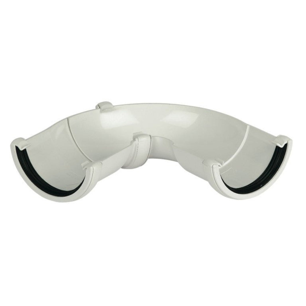 Floplast Adjustable Angle 50-156 Degree Half Round Gutter - JJ Building Materials