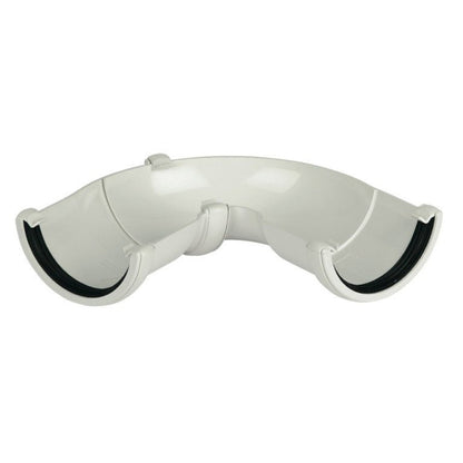 Floplast Adjustable Angle 50-156 Degree Half Round Gutter - JJ Building Materials