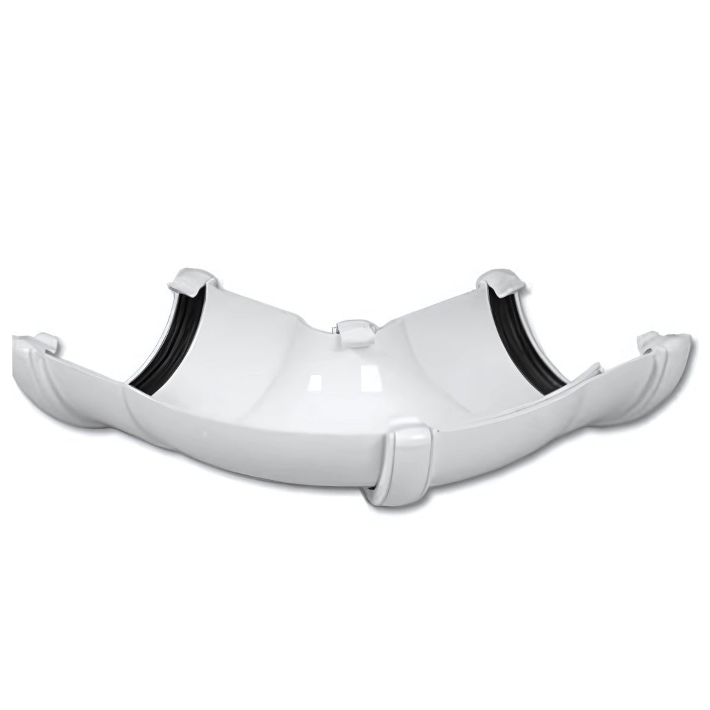 Floplast Adjustable Angle 50 - 156 Degree Half Round Gutter - JJ Building Materials
