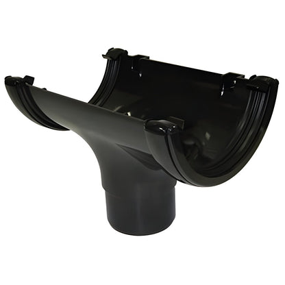Floplast Half Round Gutter 112mm Running Outlet - JJ Building Materials