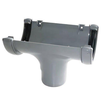 Floplast Half Round Gutter 112mm Running Outlet - JJ Building Materials