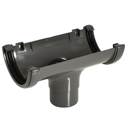 Floplast Half Round Gutter 112mm Running Outlet - JJ Building Materials