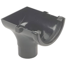 Floplast Half Round Gutter 112mm Running Outlet - JJ Building Materials