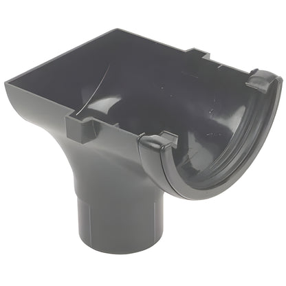 Floplast Half Round Gutter 112mm Running Outlet