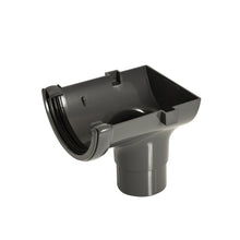 Floplast Half Round Gutter 112mm Stop End Outlet - JJ Building Materials