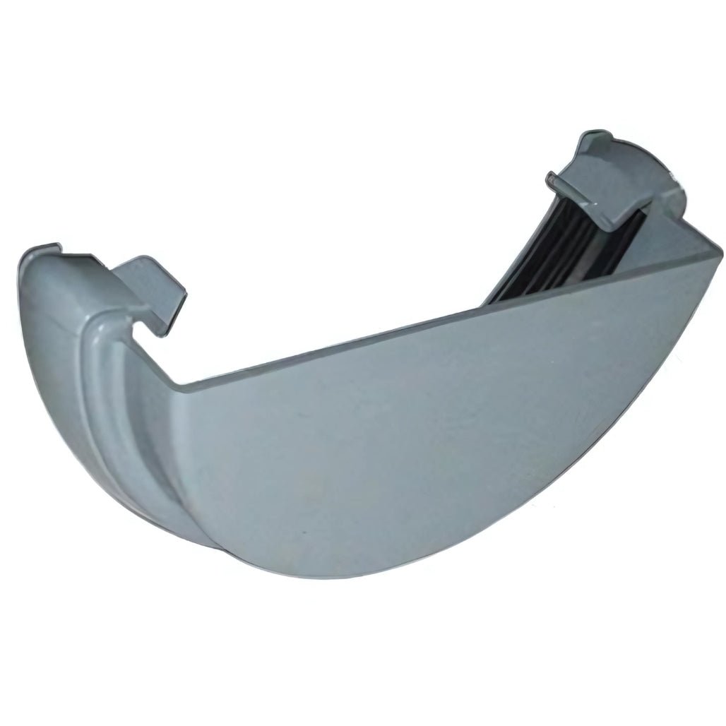 Floplast Half Round Gutter External Stop End - JJ Building Materials