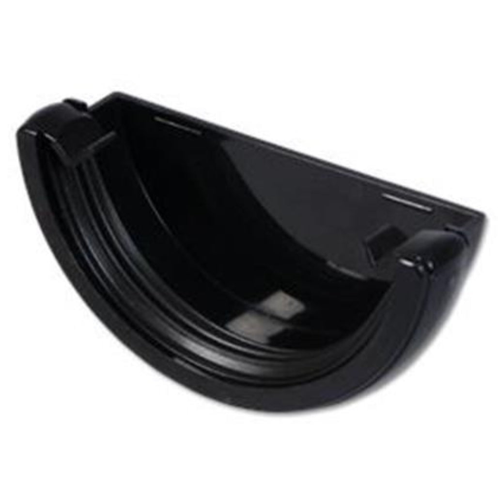 Floplast Half Round Gutter External Stop End - JJ Building Materials