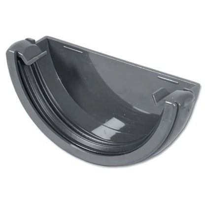 Floplast Half Round Gutter External Stop End - JJ Building Materials