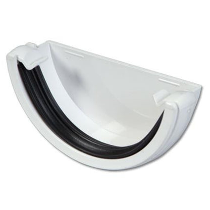 Floplast Half Round Gutter External Stop End
