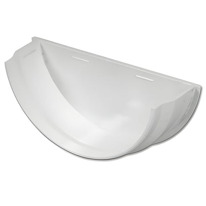 Floplast Half Round Gutter Internal Stop End - JJ Building Materials