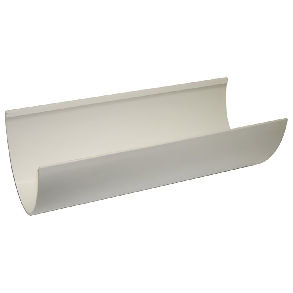 Floplast Hi - Cap 4m Round Gutter Length - JJ Building Materials