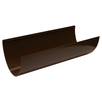 Floplast Hi - Cap 4m Round Gutter Length - JJ Building Materials
