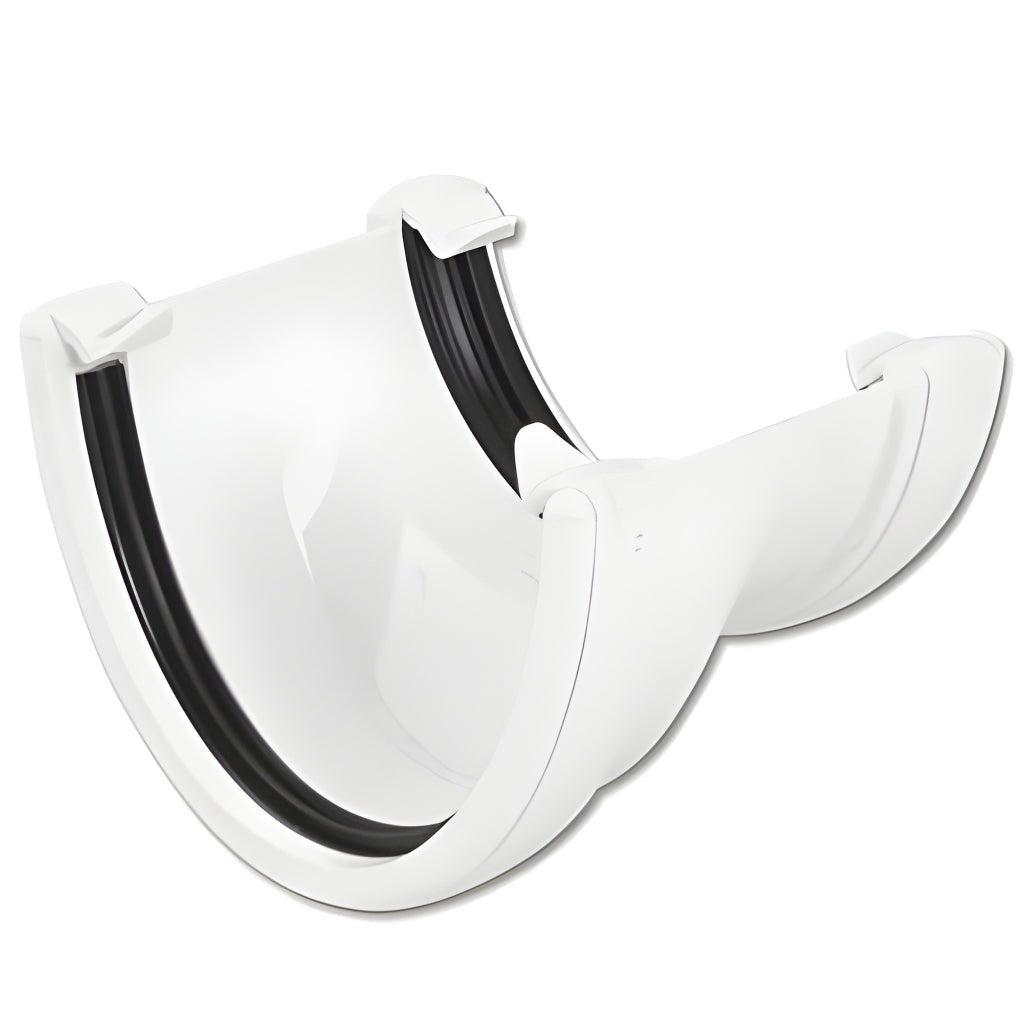 Floplast Hi - Cap Half Round Gutter Adaptor - JJ Building Materials