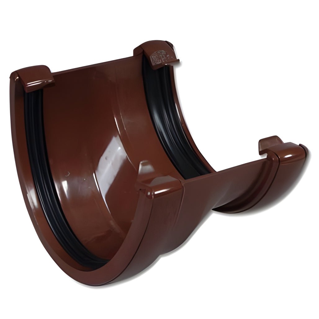 Floplast Hi - Cap Half Round Gutter Adaptor - JJ Building Materials