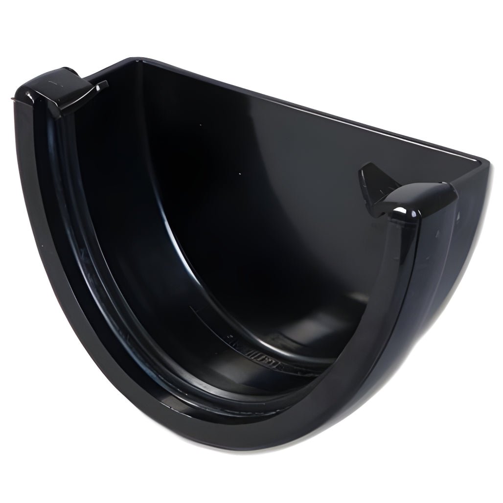 Floplast Hi - Cap Round External Stop End For Gutter - JJ Building Materials