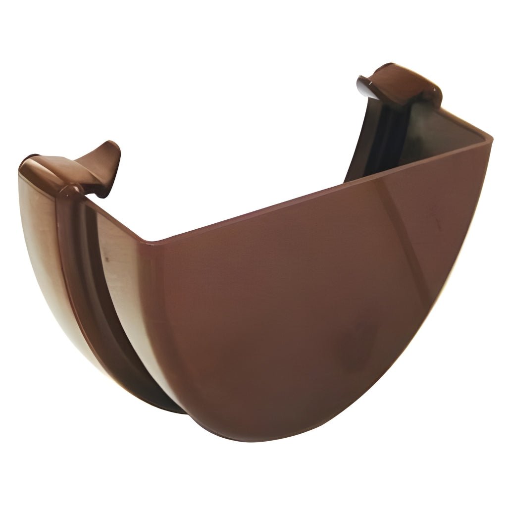 Floplast Hi - Cap Round External Stop End For Gutter - JJ Building Materials