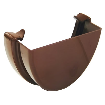 Floplast Hi - Cap Round External Stop End For Gutter - JJ Building Materials