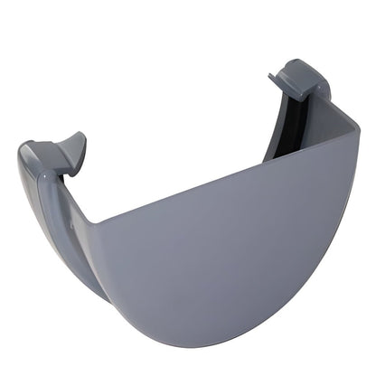 Floplast Hi - Cap Round External Stop End For Gutter - JJ Building Materials